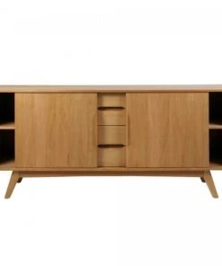 Meubles & Design Buffet En Bois 180cm 2 Portes 4 Tiroirs Marron -Boutique Belamp buffet en bois 180cm 2 portes 4 tiroirs marron 4