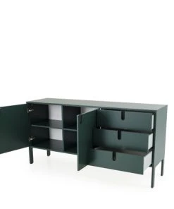 Tenzo Buffet En Bois 2 Portes 3 Tiroirs L171cm Vert Kaki -Boutique Belamp buffet en bois 2 portes 3 tiroirs l171cm vert kaki 5
