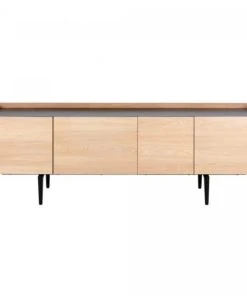 Meubles & Design Buffet En Bois Clair 200cm 4 Portes