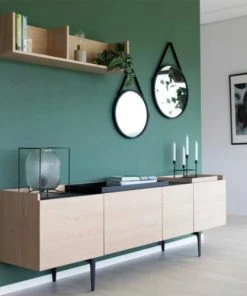 Meubles & Design Buffet En Bois Clair 200cm 4 Portes -Boutique Belamp buffet en bois clair 200cm 4 portes 4