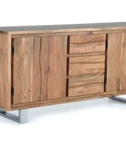 GINER Y COLOMER Buffet En Bois D'acacia Et Métal -Boutique Belamp buffet en bois d acacia et metal 2