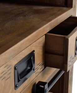 GINER Y COLOMER Buffet En Bois De Manguier Et Métal -Boutique Belamp buffet en bois de manguier et metal 2