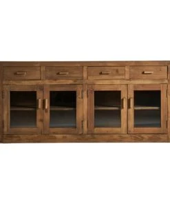 Lastdeco Buffet En Bois De Marron 160x42x76