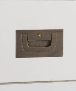 MOYCOR Buffet En Bois De Mindi Blanc Et Plateau Marron L180 -Boutique Belamp buffet en bois de mindi blanc et plateau marron l180 5