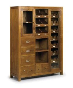 MOYCOR Buffet En Bois De Mindi Marron 3+4 Tiroirs H155