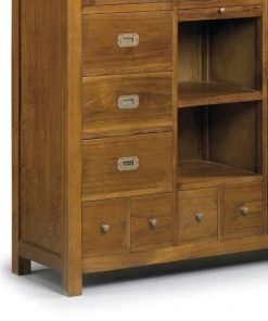 MOYCOR Buffet En Bois De Mindi Marron 3+4 Tiroirs H155 -Boutique Belamp buffet en bois de mindi marron 3 4 tiroirs h155 4