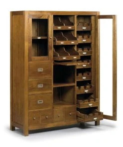 MOYCOR Buffet En Bois De Mindi Marron 3+4 Tiroirs H155 -Boutique Belamp buffet en bois de mindi marron 3 4 tiroirs h155 5