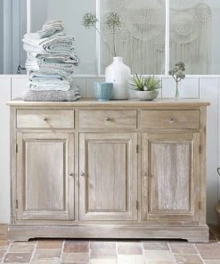 Maisons Du Monde Buffet En Bois De Paulownia L 130 Cm -Boutique Belamp buffet en bois de paulownia l 130 cm 1000 7 8 146870 8