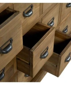 Rendez Vous Déco Buffet En Bois Recyclé 18 Tiroirs -Boutique Belamp buffet en bois recycle 18 tiroirs 5