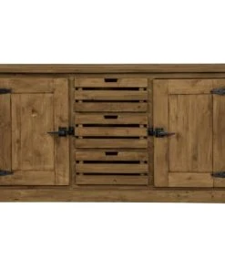 Rendez Vous Déco Buffet En Bois Recyclé 2 Portes Et 3 Tiroirs