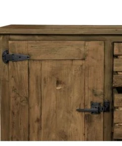 Rendez Vous Déco Buffet En Bois Recyclé 2 Portes Et 3 Tiroirs -Boutique Belamp buffet en bois recycle 2 portes et 3 tiroirs 4