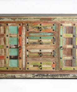 GINER Y COLOMER Buffet En Bois Recyclé Multicolore