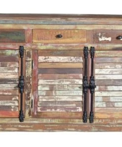 GINER Y COLOMER Buffet En Bois Recyclé Multicolore