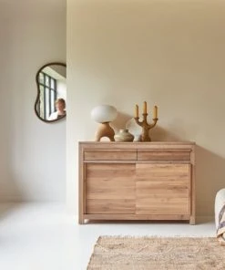 Tikamoon Buffet En ChĂȘne Massif 120 Cm