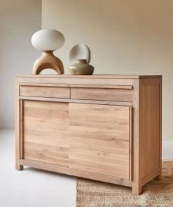 Tikamoon Buffet En Chêne Massif 120 Cm -Boutique Belamp buffet en chene massif 120 cm 3