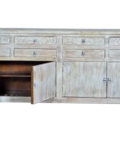 GINER Y COLOMER Buffet En Manguier Blanc Vieilli -Boutique Belamp buffet en manguier blanc vieilli 2