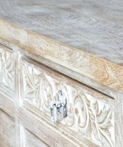 GINER Y COLOMER Buffet En Manguier Blanc Vieilli -Boutique Belamp buffet en manguier blanc vieilli 3