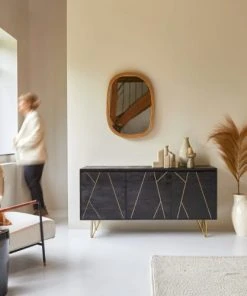 Tikamoon Buffet En Manguier Massif 150 Cm