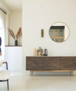 Tikamoon Buffet En Manguier Massif Et Terrazzo 180 Cm