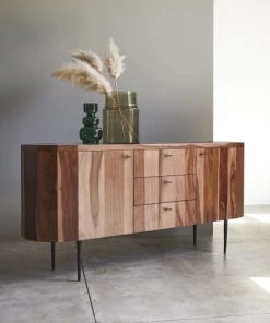 Tikamoon Buffet En Palissandre Massif Et Marbre 175 Cm -Boutique Belamp buffet en palissandre massif et marbre 175 cm 4