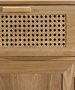 MACABANE Buffet En Pin Couleur Naturelle 2 Tiroirs 2 Portes Cannage -Boutique Belamp buffet en pin couleur naturelle 2 tiroirs 2 portes cannage 2