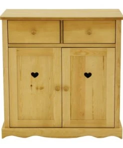 Grenier Alpin Buffet En Pin Massif 2 Portes Et 2 Tiroirs -Boutique Belamp buffet en pin massif 2 portes et 2 tiroirs 2