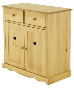 Grenier Alpin Buffet En Pin Massif 2 Portes Et 2 Tiroirs