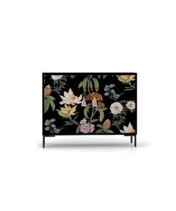 RNT By Really Nice Things Buffet En Pin Massif 2 Portes Et 2 Tiroirs Imprimé Floral