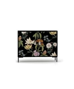 RNT By Really Nice Things Buffet En Pin Massif 2 Portes Et 2 Tiroirs Imprimé Floral -Boutique Belamp buffet en pin massif 2 portes et 2 tiroirs imprime floral jara 1