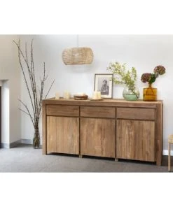 Kok Maison Buffet En Teck Recyclé Marron -Boutique Belamp buffet en teck recycle marron 2