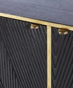 Maisons Du Monde Buffet Enfilade 2 Portes 3 Tiroirs En Manguier Massif Noir -Boutique Belamp buffet enfilade 2 portes 3 tiroirs en manguier massif noir 1000 6 31 176126 12