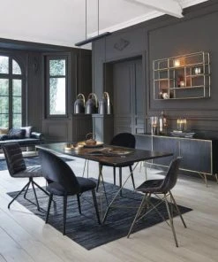 Maisons Du Monde Buffet Enfilade 2 Portes 3 Tiroirs En Manguier Massif Noir -Boutique Belamp buffet enfilade 2 portes 3 tiroirs en manguier massif noir 1000 6 31 176126 7