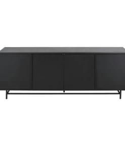 Maisons Du Monde Buffet Enfilade 4 Portes En Métal Noir Mat