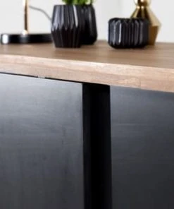 Casatera Buffet Enfilade Manguier Noir -Boutique Belamp buffet enfilade manguier noir 2