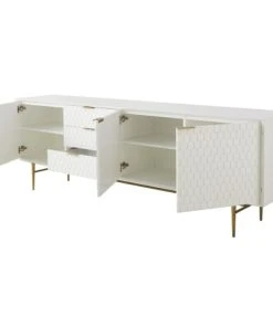 Maisons Du Monde Buffet Enfilade Vintage 3 Portes 3 Tiroirs Blanc -Boutique Belamp buffet enfilade vintage 3 portes 3 tiroirs blanc 1000 14 16 187099 3