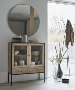 Maisons Du Monde Buffet Haut 2 Portes 1 Tiroir En Manguier Massif Et Verre Trempé -Boutique Belamp buffet haut 2 portes 1 tiroir en manguier massif et verre trempe 1000 14 26 198999 5