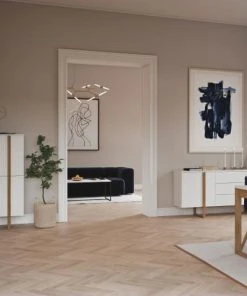 Tenzo Buffet Haut 8 Compartiments De Rangement Blanc -Boutique Belamp buffet haut 8 compartiments de rangement blanc 5