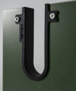 Tenzo Buffet Haut En Bois 1 Porte H152cm Vert Kaki -Boutique Belamp buffet haut en bois 1 porte h152cm vert kaki 3