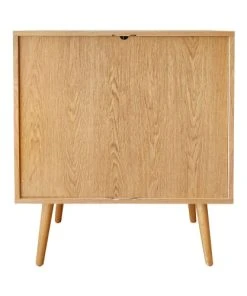 Woodman Buffet Haut En Bois H95cm Bois Clair -Boutique Belamp buffet haut en bois h95cm bois clair 4