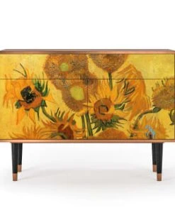 Storyz Buffet Jaune 2 Tiroirs Et 2 Portes L 115 Cm