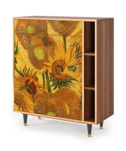 Storyz Buffet Jaune 2 Tiroirs Et 2 Portes L 94 Cm -Boutique Belamp buffet jaune 2 tiroirs et 2 portes l 94 cm 2