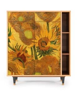 Storyz Buffet Jaune 2 Tiroirs Et 2 Portes L 94 Cm