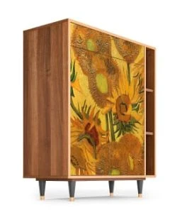 Storyz Buffet Jaune 2 Tiroirs Et 2 Portes L 94 Cm -Boutique Belamp buffet jaune 2 tiroirs et 2 portes l 94 cm 3