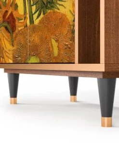 Storyz Buffet Jaune 2 Tiroirs Et 2 Portes L 94 Cm -Boutique Belamp buffet jaune 2 tiroirs et 2 portes l 94 cm 4