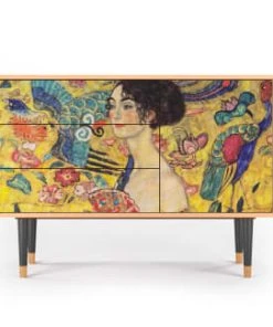 Storyz Buffet Jaune 3 Tiroirs Et 1 Porte L 115 Cm