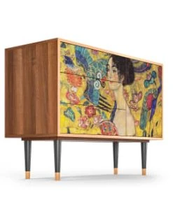 Storyz Buffet Jaune 3 Tiroirs Et 1 Porte L 115 Cm -Boutique Belamp buffet jaune 3 tiroirs et 1 porte l 115 cm 3