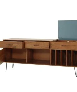 Maisons Du Monde Buffet Meuble à Vinyles En Acacia Massif -Boutique Belamp buffet meuble a vinyles en acacia massif 1000 0 17 175661 3