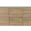 HELLIN Buffet Moderne En Bois De Chêne Massif Naturel 3 Portes L180