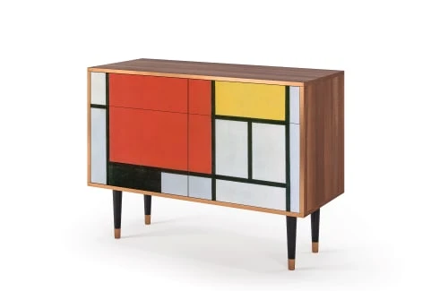 Storyz Buffet Multicolore 2 Tiroirs Et 2 Portes L 115 Cm 3 Storyz Buffet Multicolore 2 Tiroirs Et 2 Portes L 115 Cm – Image 3