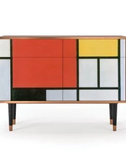 Storyz Buffet Multicolore 2 Tiroirs Et 2 Portes L 115 Cm